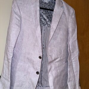 Elegant Light Gray Men's Blazer